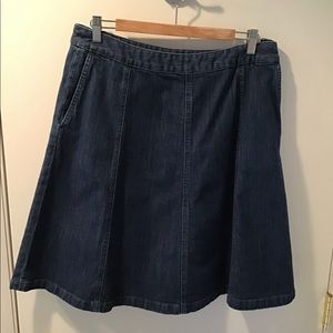 L.L.Bean Jean skirt